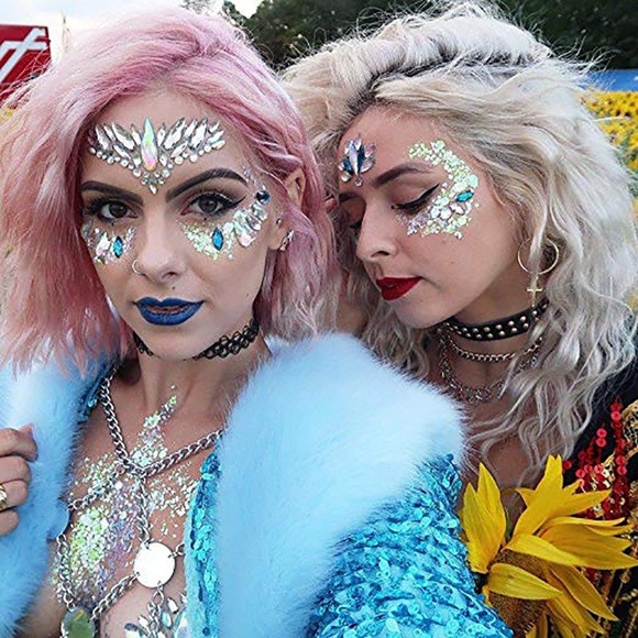 Rave Festival Crystal Rhinestone Face Jewels - Picture 9 of 16